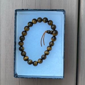 Brown bead bracelet